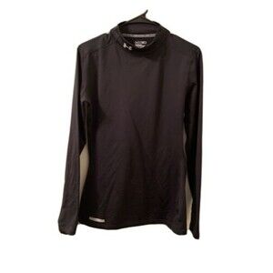 Under Armour ColdGear Black Mock Compression Shirt Top Long Sleeve Men's Size L
